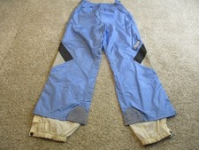 Spyder Ski Pants Mens Medium Blue Nylon Snowboard Snow Shell Elastic Waist