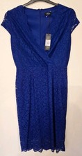 Size 14 Star By Julien Macdonald at Debenhams Blue Lace Bodycon dress BNWT