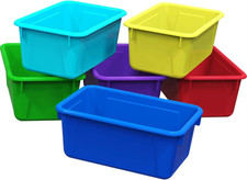 62414U05C Small Cubby Bin, Plastic Storage Container Fits Classroom Cubbies, Pac