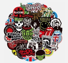 100PCS Rock Band Stickers Lot Punk Music Heavy Metal Bands Sticker Decal