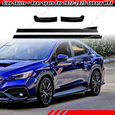 For 2022-2026 Subaru Wrx Gloss Black Side Skirt Splitter Rear Splitter Spats