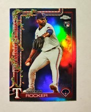 Kumar Rocker 2025 Topps Chrome Holiday REFRACTOR 482/499 Rangers #HC148 N6