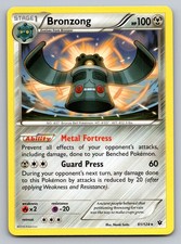 Bronzong Rare XY - Fates Collide 61/124 LP-NM