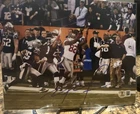 Mario Manningham Autographed Super Bowl Photo New York Giants Beckett