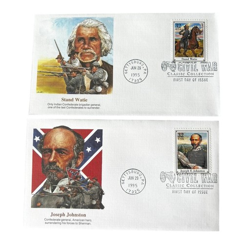 1995 CIVIL WAR First Day Issue FDCs (set of 20) covers with Fleetwood cachets - Picture 3 of 12