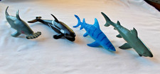 Shark Toy Set Lot of 4 Sharks Pretend Play Ocean Animals Science Figures
