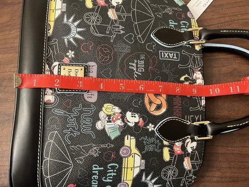Dooney & Bourke Disney New York City Mickey & Minnie Big Apple Satchel Purse NEW - Picture 13 of 15