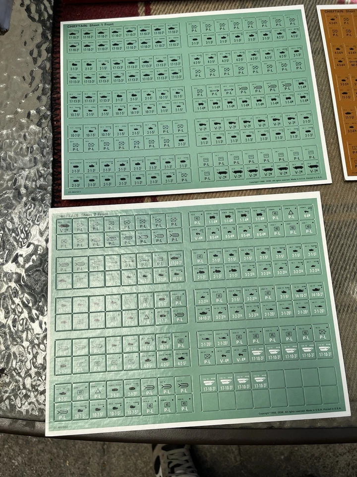 GDW Chieftain board game. Unpunched and complete. Assault Series Module. - Image 3 of 4