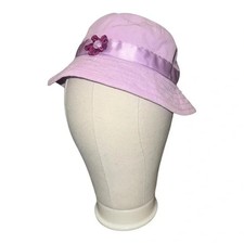Gymboree Romantic Garden Mauve Corduroy Bucket Hat Floral 2007 Girls 5-7 EUC