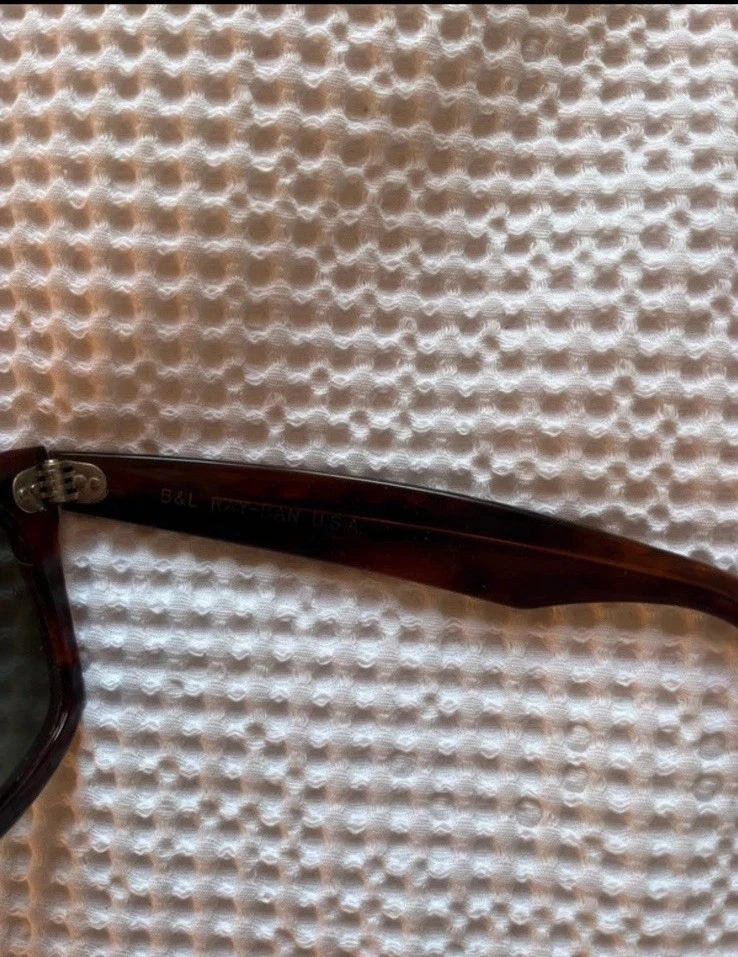 B&L Ray Ban Wayfarer BL5024 Tortoise Shell Sunglasses Vintage, photo 3 of 5