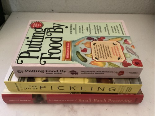 Posten 3 komplettes Buch mit Kleinserien Einkochen, Freude am Einlegen, Einlegen von Lebensmitteln von