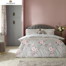 Catherine Lansfield Canterbury Easy Care King Duvet Set Grey King,