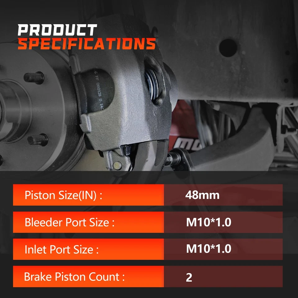 Pair Front Disc Brake Calipers w/Bracket For 2015-2019 FORD TRANSIT-150 250 350 - Image 2 of 4