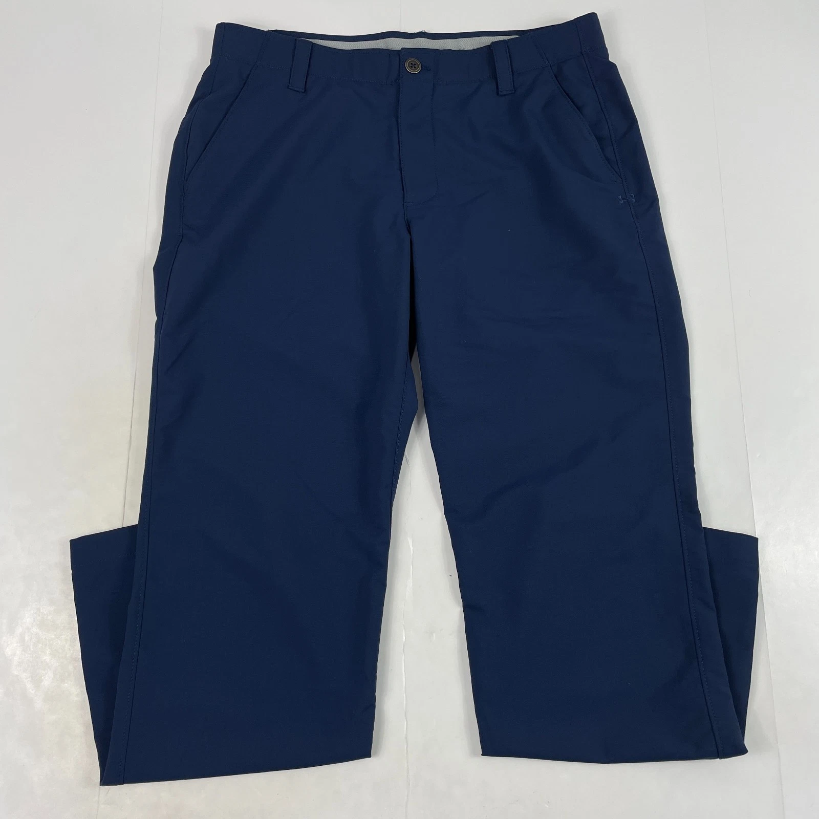 Under Armour Pants Mens 34 x 30 Blue Golf Straight Leg Golfing Outdoors Stretch