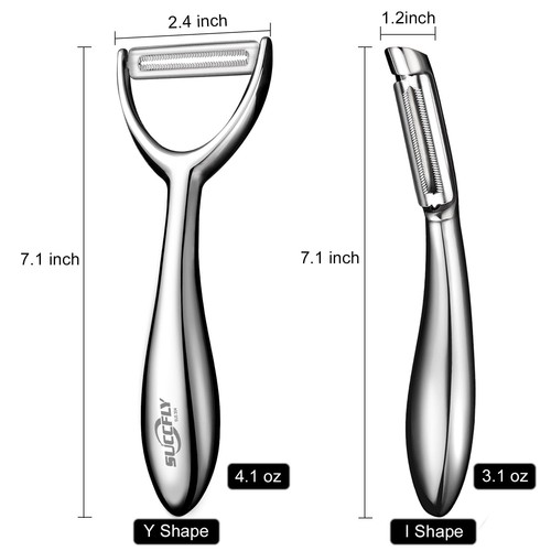 Vegetable Peeler Stainless Steel,Ultra Sharp Potato Peelers for Kitchen, Prem... - Picture 7 of 7
