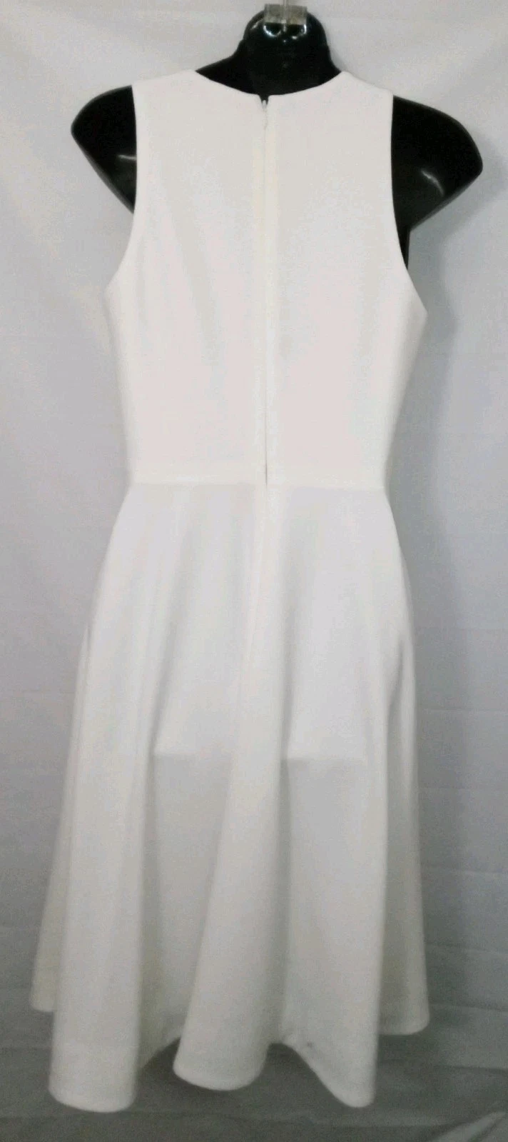 OFF WHITE ABITO LA POPOLAZIONE Abito da cocktail donna bianco sporco Catalina aderente e svasato S