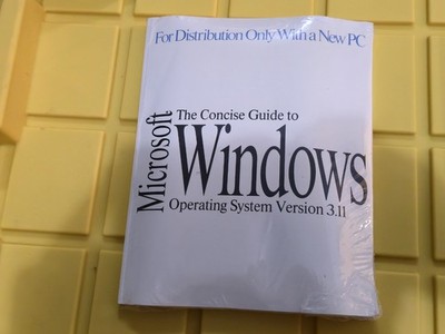 SEALED Microsoft Windows 3.11 User Guide Floppy Disks + COA NOS NEW OEM Rare