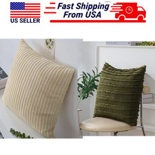 Pillow Cover Throw Pillow Case Decor Soft Cushion Cover Home Sofa Decor 18x18 in