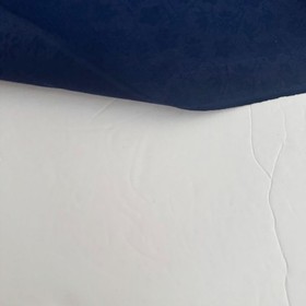 Navy Sway #A 13.5x37 Vintage Japanese Jacquard Kimono Silk Fabric SCH85
