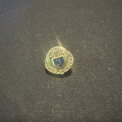 American Motorcycle Association - AMA - 3 Year Membership - Hat/Lapel Pin - NOS