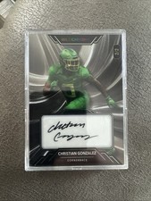 2023 Christian Gonzalez Wild Card WildChrome Silver Rookie Auto 2 Of 2!. rookie card picture