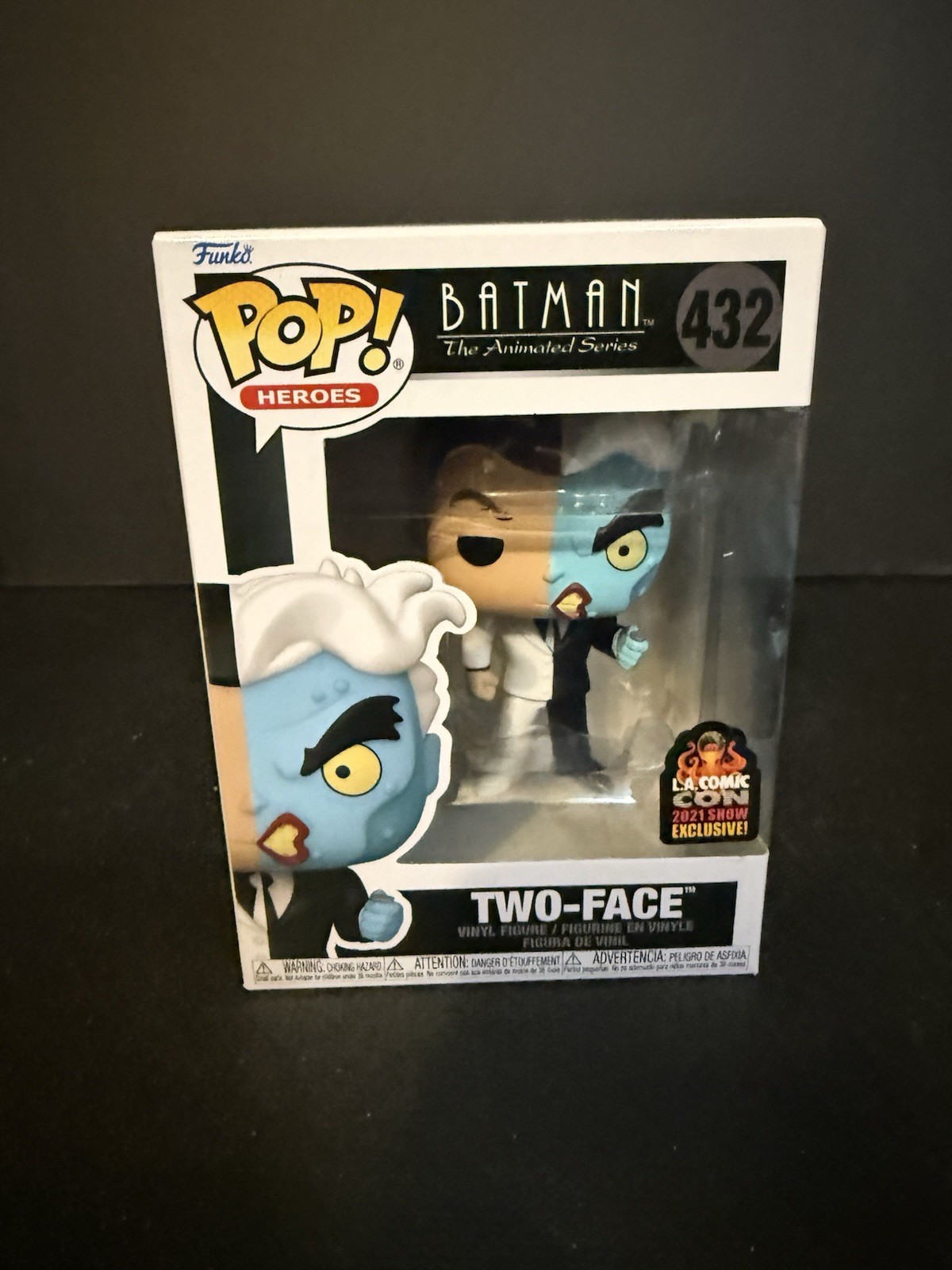 FUNKO POP ! TWO-FACE 432 LA COMIC CON 2021 SHOW EXCLUSIVE L02