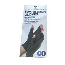 Pair of Dr Frederick's Original Compression Gloves for Hand Pain Unisex Sz Small