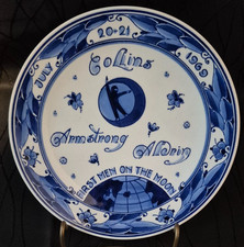 VTG 1969 Royal Delft Apollo 11 Plate First Me...