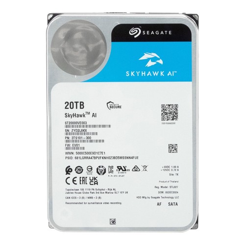 DISQUE DUR SEAGATE SkyHawk AI ST20000VE003 20TO 7,2K 512MO SATA III 3,5' - Photo 3/3