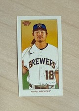 KESTON HIURA - 2022 Topps 206 [Base] - Wave 4 - #36 - MILWAUKEE BREWERS