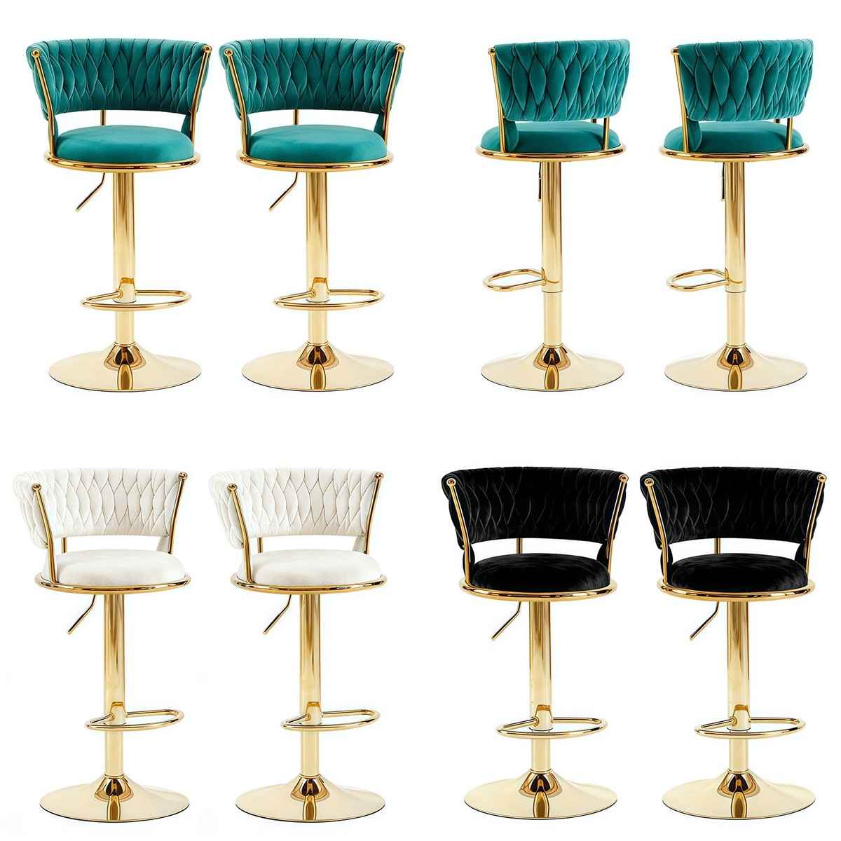 2er/4er Barhocker Barstuhl Tresenhocker Küchenhocker Loungesessel Esszimmerstuhl