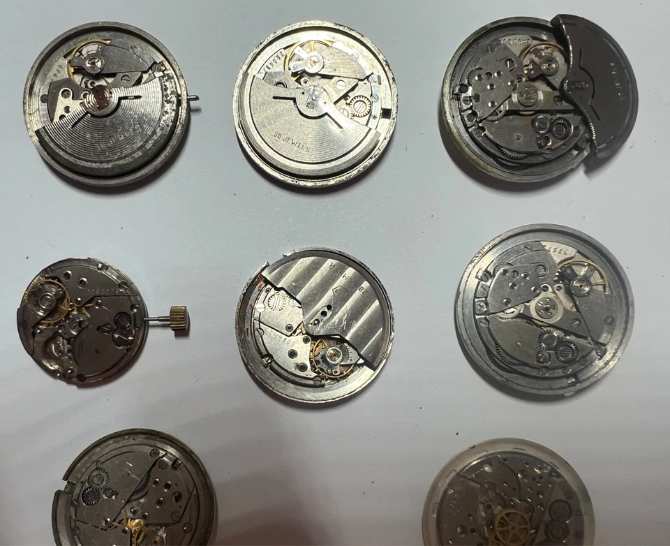 11 cv. Lote Movimiento POLJOT DE LUXE 29 Joyas Mecanismo AUTOMÁTICO URSS Años 60 Foto 3 de 4