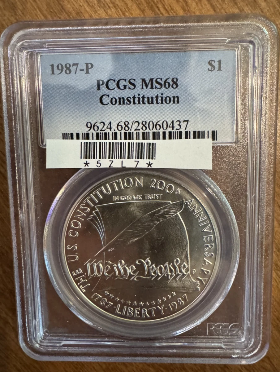 PCGS Certified MS 69 Graded 1987 US Modern Silver/Clad
