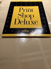 the print shop deluxe referance manual box ONLY,year 1992, NO disc