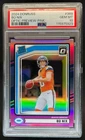 2024 Donruss Bo Nix Optic Rated Rookie Preview Pink #369 Broncos PSA 10