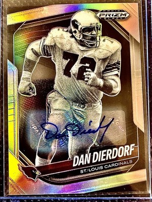 2025 Panini Prizm Black Dan Dierdorf Silver Auto #137 St. Louis Cardinals