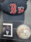 Manny Ramirez Signed Baseball (Card & Hat Included)