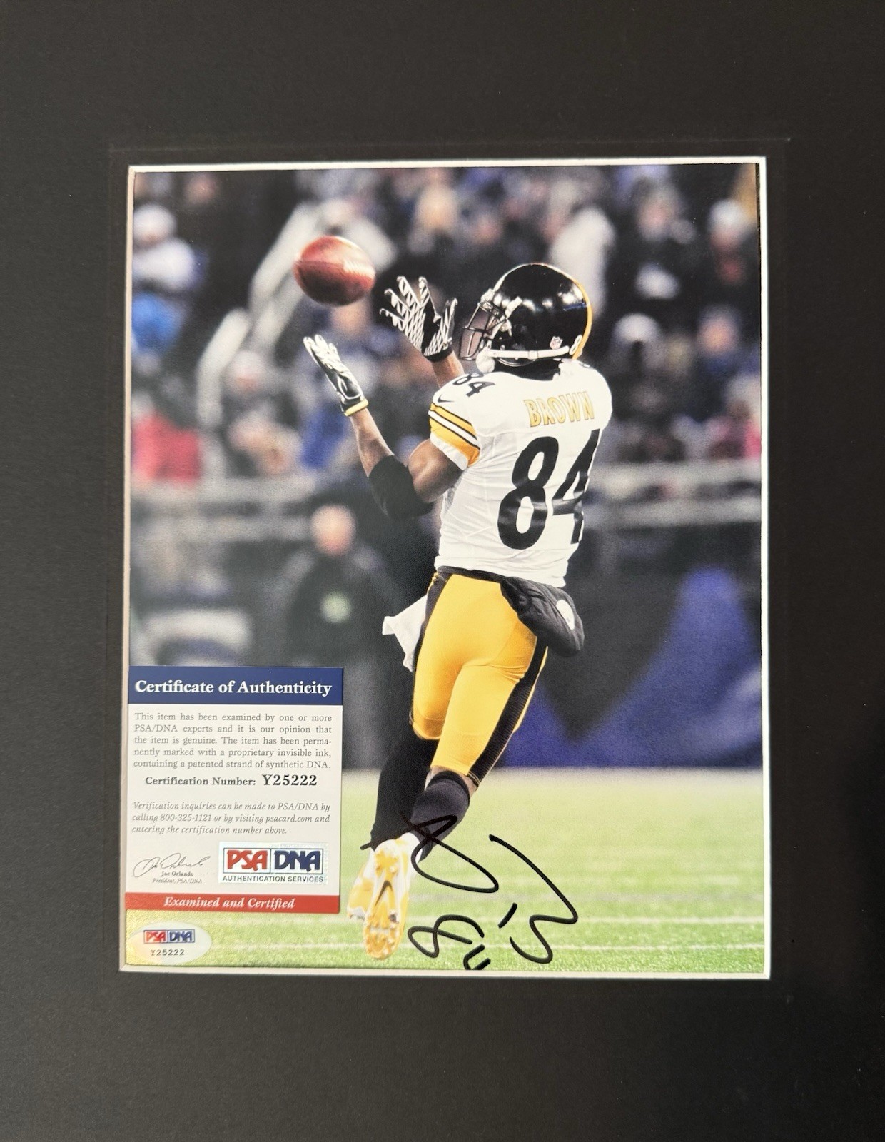 Antonio Brown Autographed Signed Pittsburgh Steelers 8x10 Photo () 