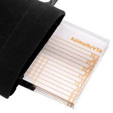 Facmogu VTA Verifier Ruler, VTA Azimuth Ruler Clear Acrylic Block Ruler with ...