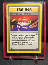 Super Energy Removal Trainer 79/102 Rare Pokémon 1999 Unlimited Base Set LP