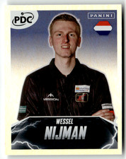 Panini 2025/26 PDC WORLD DARTS Sticker No. 202 Wessel Nijman Foil