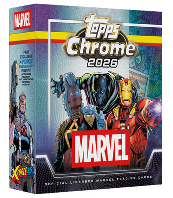 ​【シリアルあり】Topps Chrome 2026 Marvel 6枚セット 2026 TOPPS CHROME MARVEL COMICS MEGA BOX (56 Cards) Brand New