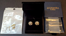 Solid 14k Yellow Gold Sand Dollar Earrings 12mm Studs Extra 14k Large Backings