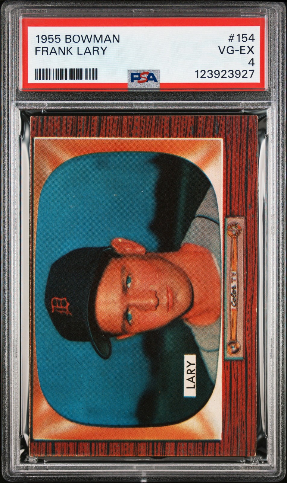 1955 BOWMAN #154 FRANK LARY PSA 4