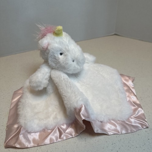Cloud Island Unicorn Baby Girl Lovey Plush Soft Security Blanket Pink & White - Picture 13 of 13
