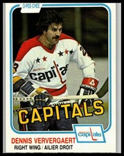 1981-82 O-Pee-Chee #356 Dennis Ververgaert Washington Capitals