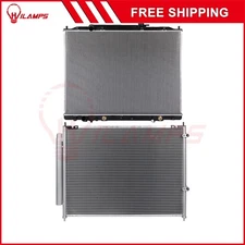 Aluminum Radiator & AC Condenser Cooling Kit For 2009-2014 Honda Ridgeline 3.5L
