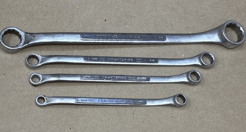 VTG Craftsman Metric Double Box End Offset 12 PT =V= 6x8mm 7x9mm 10x11mm 17x19mm