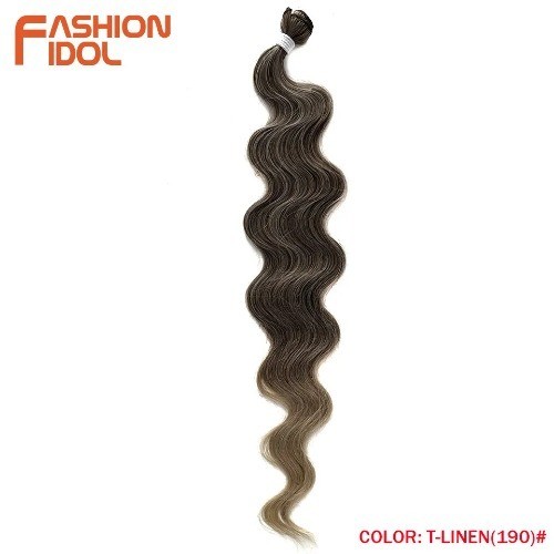 Body Wave Ponytail Hair Bundles 26 Inch Hair Weave Ombre Brown 613 Blonde 100g - Bild 10 von 24
