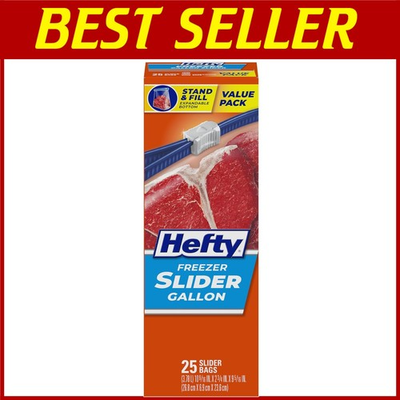 #ad Slider Freezer Bags Gallon Size 25 Count x9 225 Total $149.99